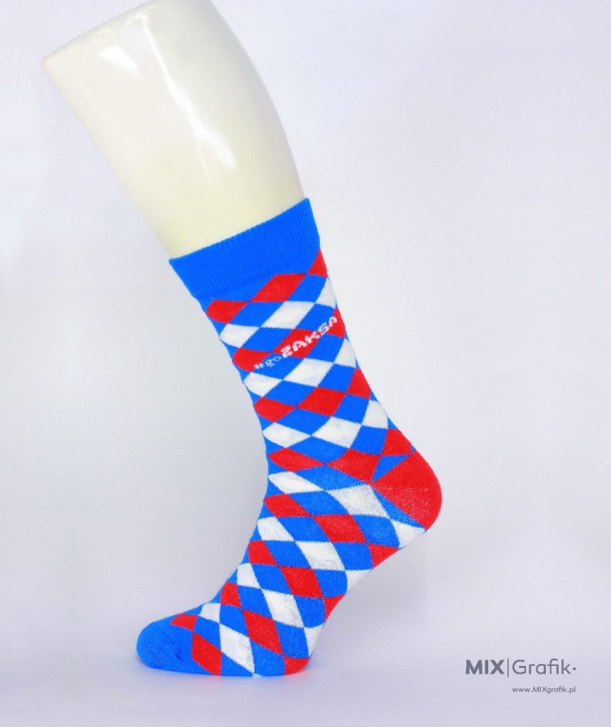 Skarpetki na zamówienie Zaksa kibicowskie custom socks design 02