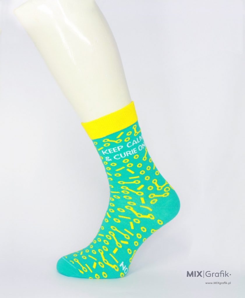 Skarpetki na zamówienie wzór elektroniczny klasyczne custom socks design 82
