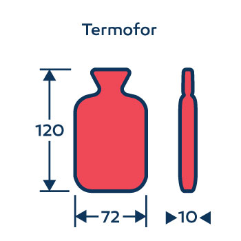 Wymiary termofor - ogrzewacz do rąk - na zamówienie - z logo