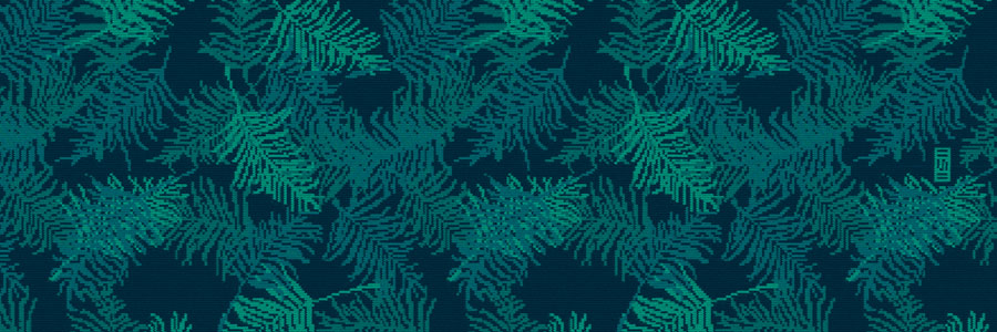 Web-Banner-Muster tropischen Blättern auf Socken