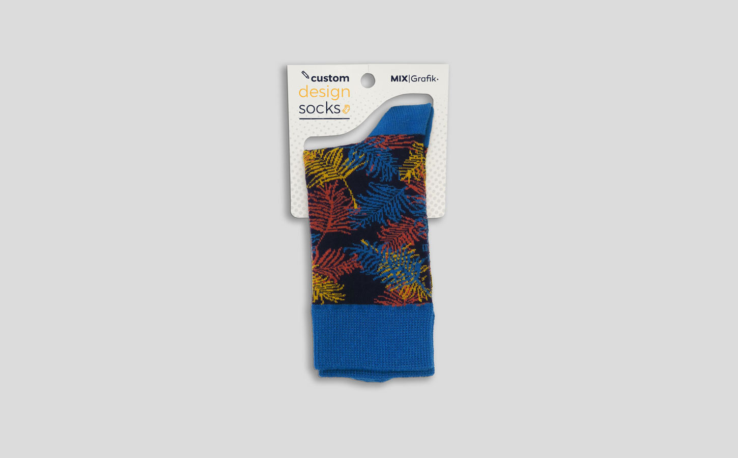 Packaging per calzini con gancio - etichetta ecologica